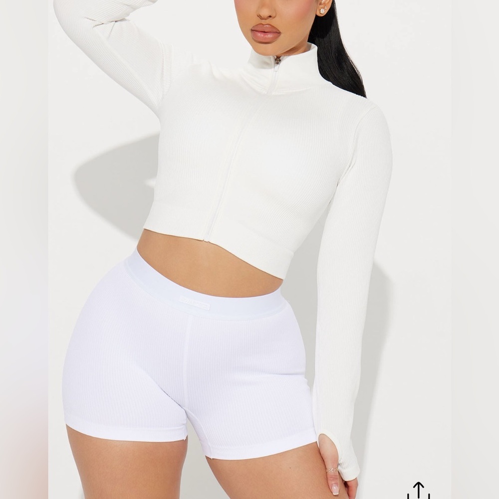 🏃🏽♀️🛤️NWT Ribbed Track Jacket Sz XL🛤️🏃🏽♀️ - Picture 3 of 10